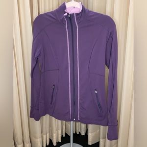 Lucy Jacket Zip Up With Pockets Purple Size small